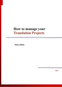 How to manage your Translation Projects